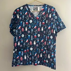 Butter Soft | 4th of July Scrub Top